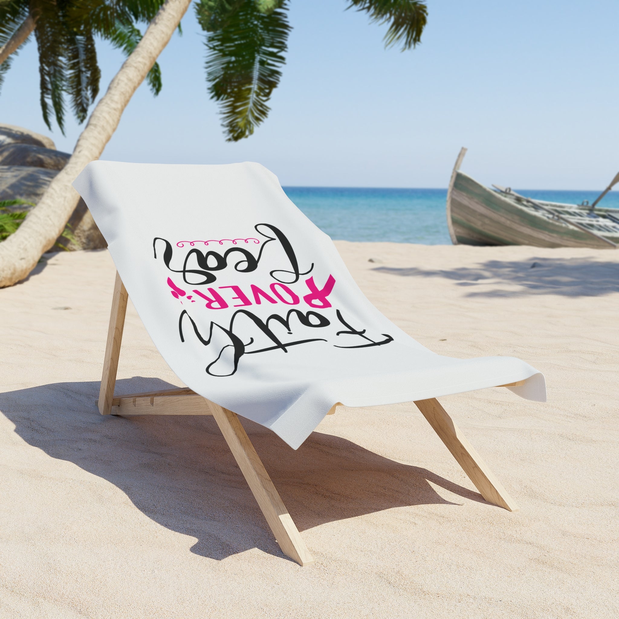 Inspirational Beach Towel - Faith Over Fear, Summer Gift, Poolside Essential, Beach Accessory, Cancer Awareness