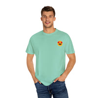 Love Emoji Garment-Dyed Unisex T-Shirt | Perfect for Valentine's Day & Casual Wear