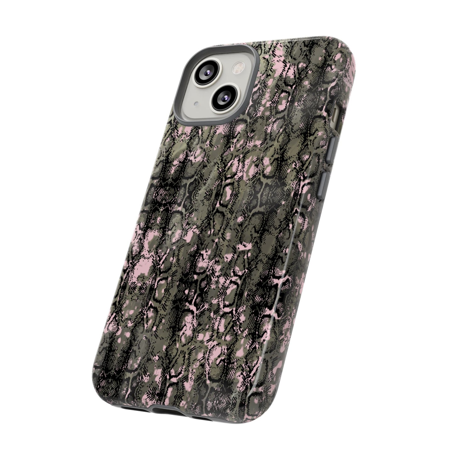 Camo Snake Pattern Phone Case – Rugged Protection Meets Bold Style  Turn heads while protecting your phone with this fierce camo snake pattern case—where urban edge meets outdoor grit.
