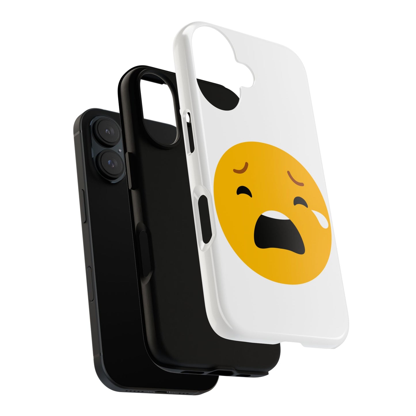 Emotional Tough Case – Sad Emoji Phone Case for Supportive Gifts