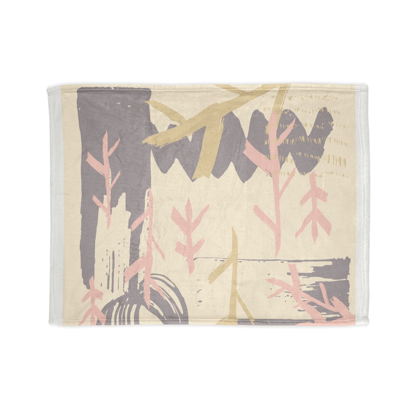 Cozy Boho Soft Polyester Blanket - Nature-Inspired Design