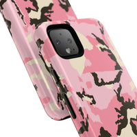 Stylish Tough Phone Case – Pink Camo Design for Bold Protection  Make a statement while keeping your phone safe with this eye-catching pink camouflage case that blends fashion with durability.