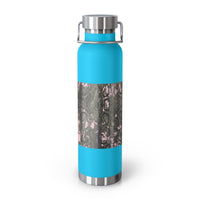 Stylish Copper Vacuum Insulated Bottle, 22oz - Trendy Snakeskin Design