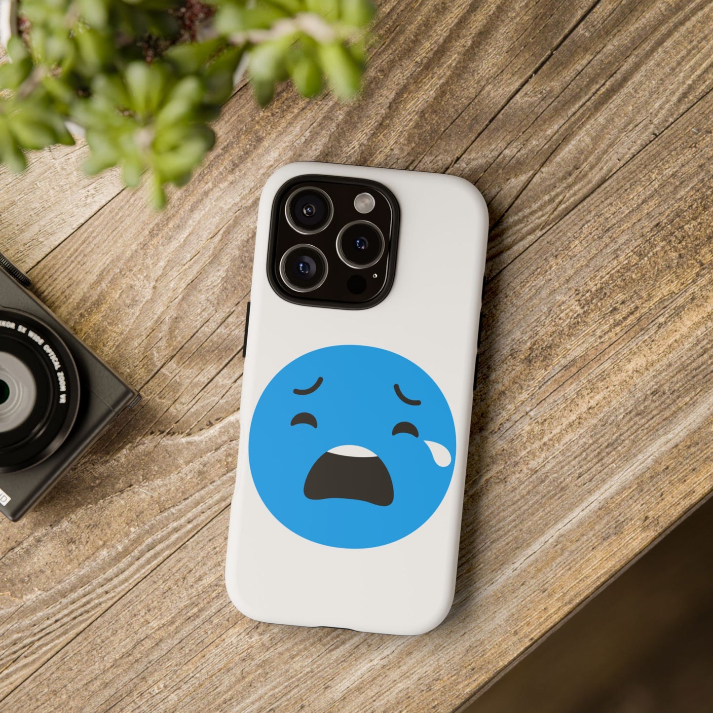 Funny Sad Face Phone Case - Tough and Stylish