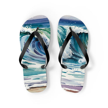 Ocean Wave Flip Flops - Summer Beach Footwear