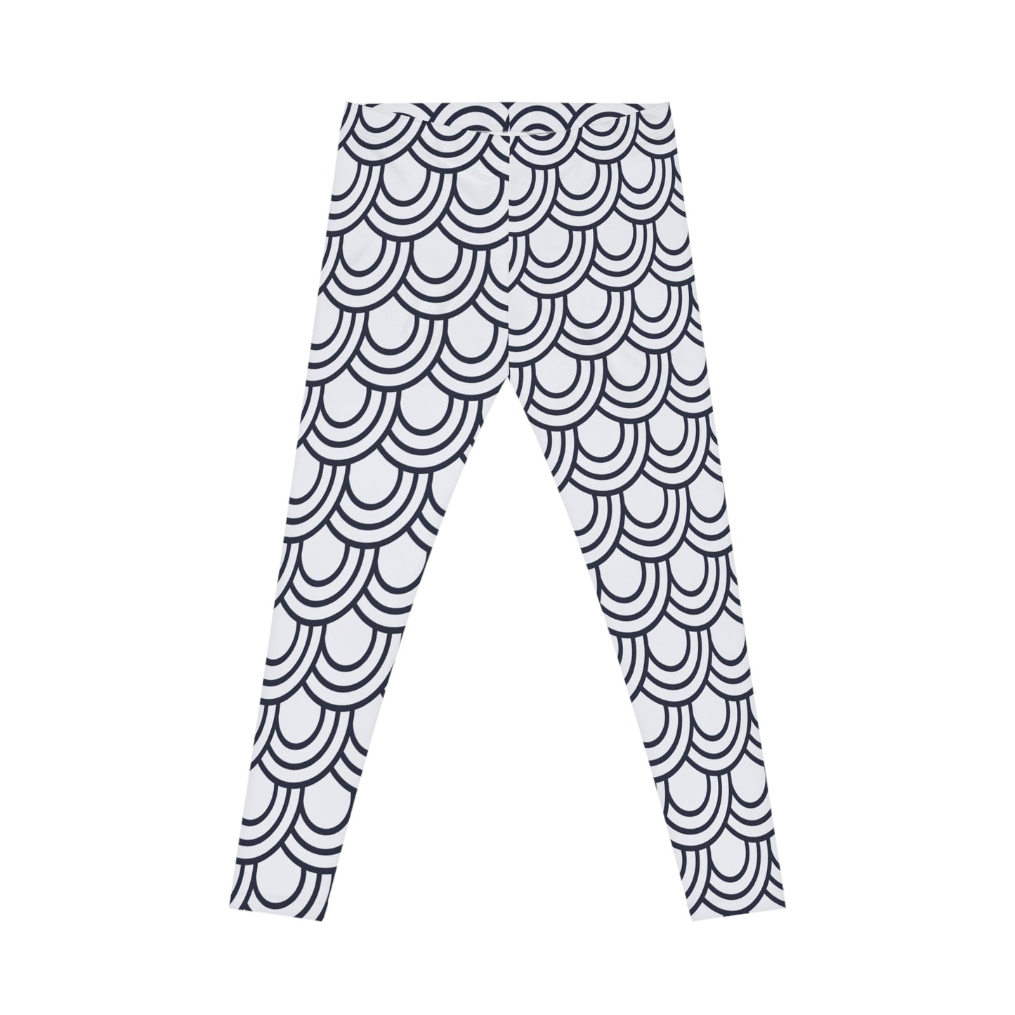 Chic Wave Pattern Women's Casual Leggings