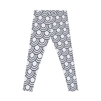 Chic Wave Pattern Women's Casual Leggings
