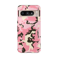 Stylish Tough Phone Case – Pink Camo Design for Bold Protection  Make a statement while keeping your phone safe with this eye-catching pink camouflage case that blends fashion with durability.