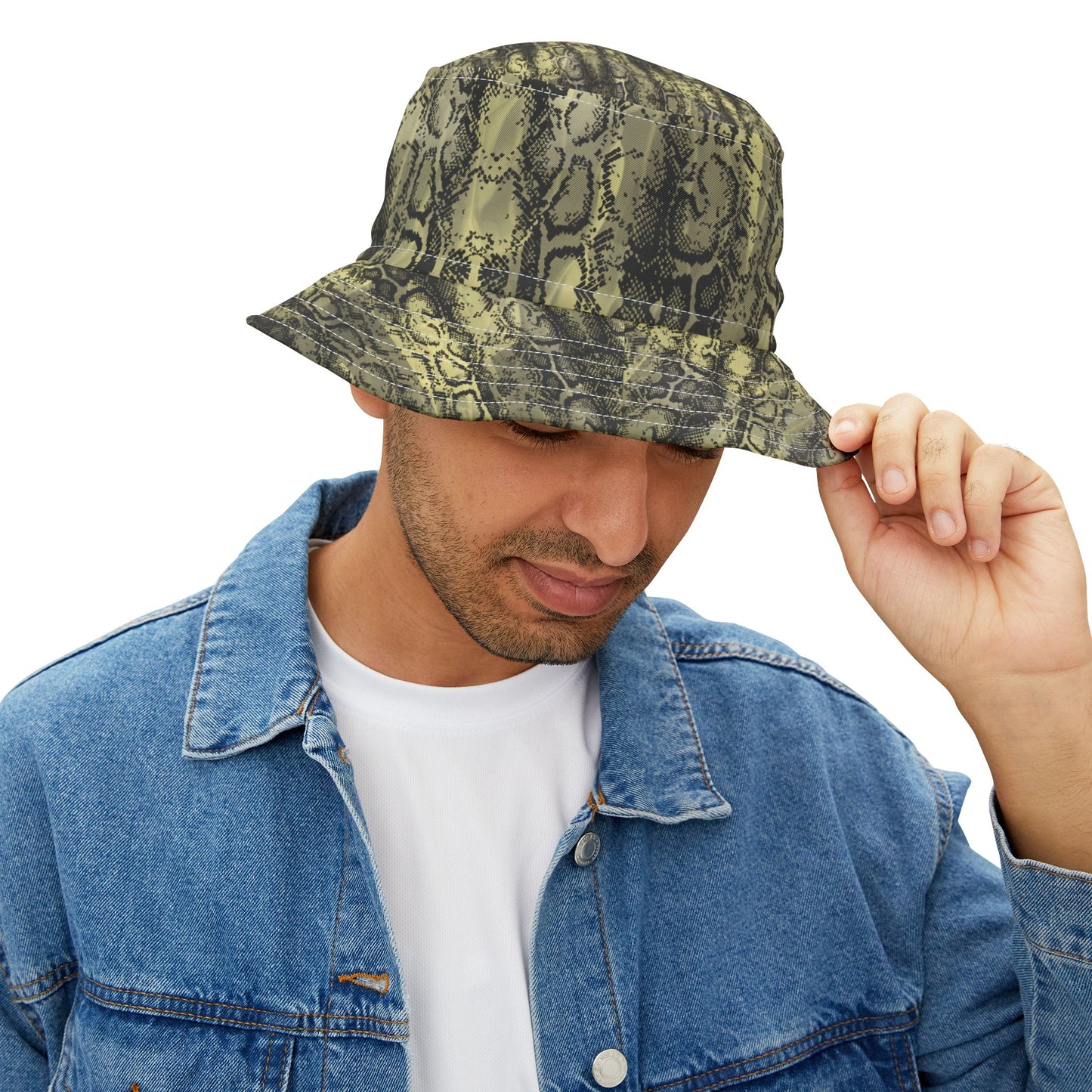 Snakeskin Bucket Hat - Trendy Outdoor Accessory for Summer Adventures
