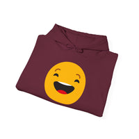 Funny Smile Emoji Hoodie - Unisex Heavy Blend™ Sweatshirt for Everyday Comfort