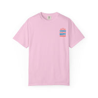 Summer Makes Me Happy T-Shirt, Unisex Summer Tee, Beach Vibes Shirt, Gift for Sun Lovers, Vacation Wear, Relaxed Fit Top