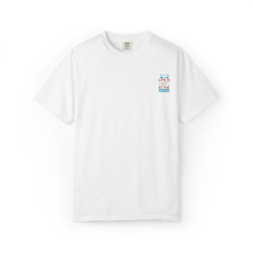 Beach Vibes Unisex Garment-Dyed T-Shirt - "Life is Better at the Beach"
