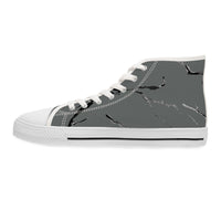 Stylish Women's High Top Sneakers - Marble Design for Everyday Wear