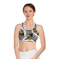 Chic Floral Sports Bra - Stylish Athletic Wear for Active Women