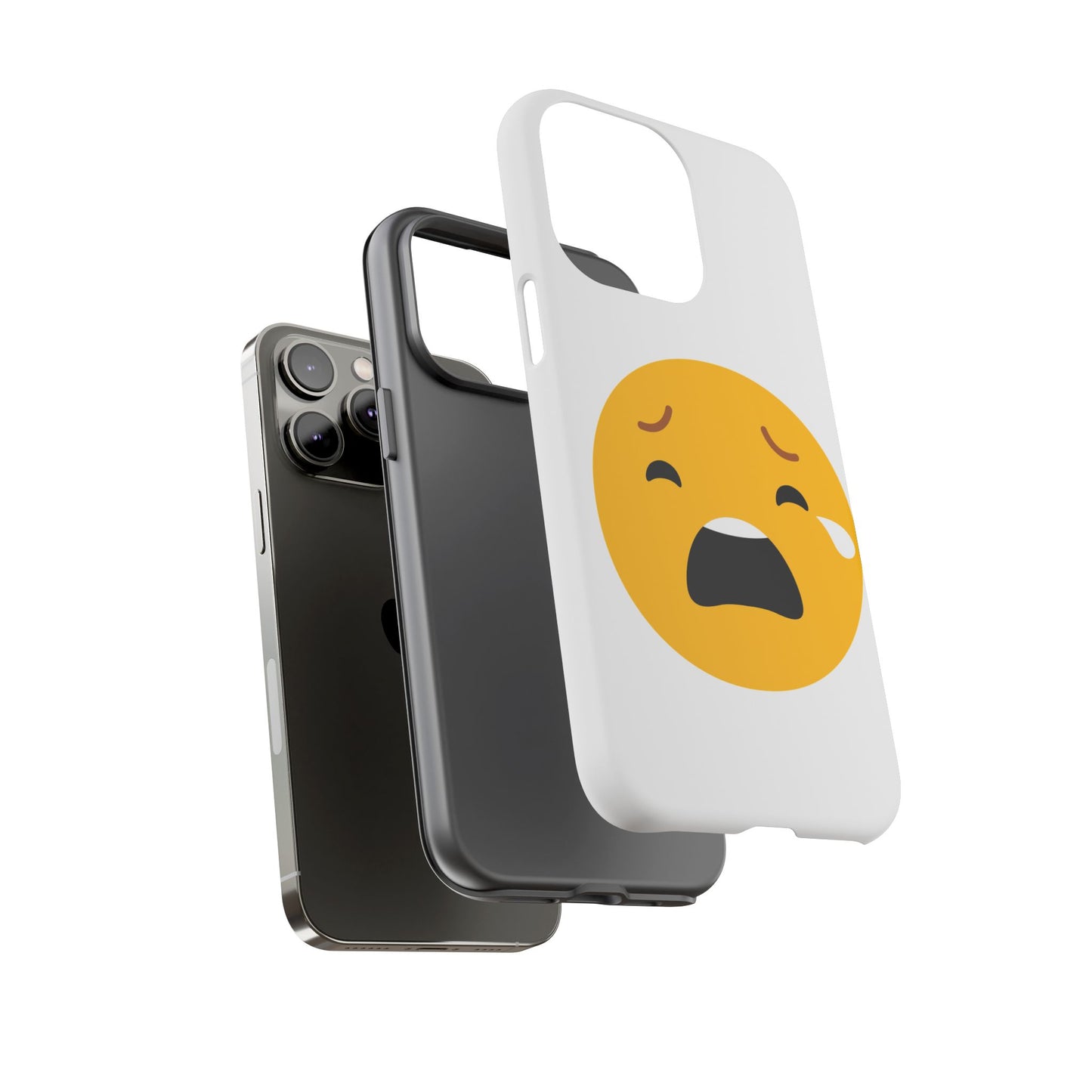 Emotional Tough Case – Sad Emoji Phone Case for Supportive Gifts
