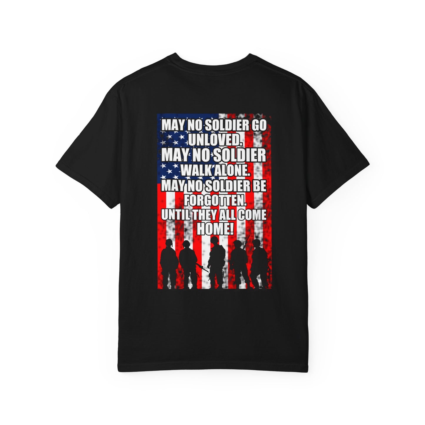 Patriotic T-shirt for Veterans, Memorial Day, Independence Day, Military Support, Casual Wear, Unisex Tee