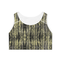 Edgy Snakeskin Sports Bra – Perfect for Workouts & Activewear