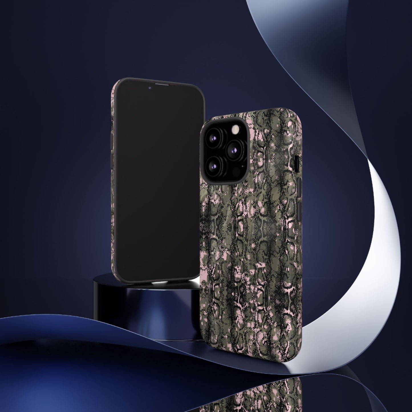 Stylish Snake Print Phone Case for Tough Protection