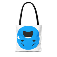 Emotional Expression Tote Bag - Cute Sad Face Design