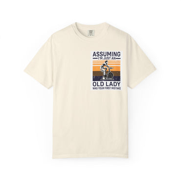 Funny Old Lady Gym T-Shirt, Gift for Fitness Lovers, Humorous Novelty Tee, Active Lifestyle Shirt, Perfect for Birthdays