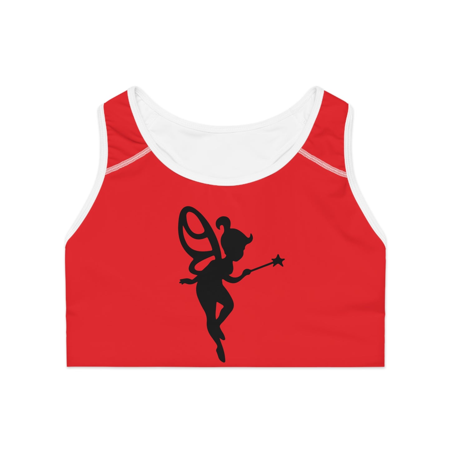 Red Fantasy Fairy Sports Bra – Stylish and Comfortable Activewear