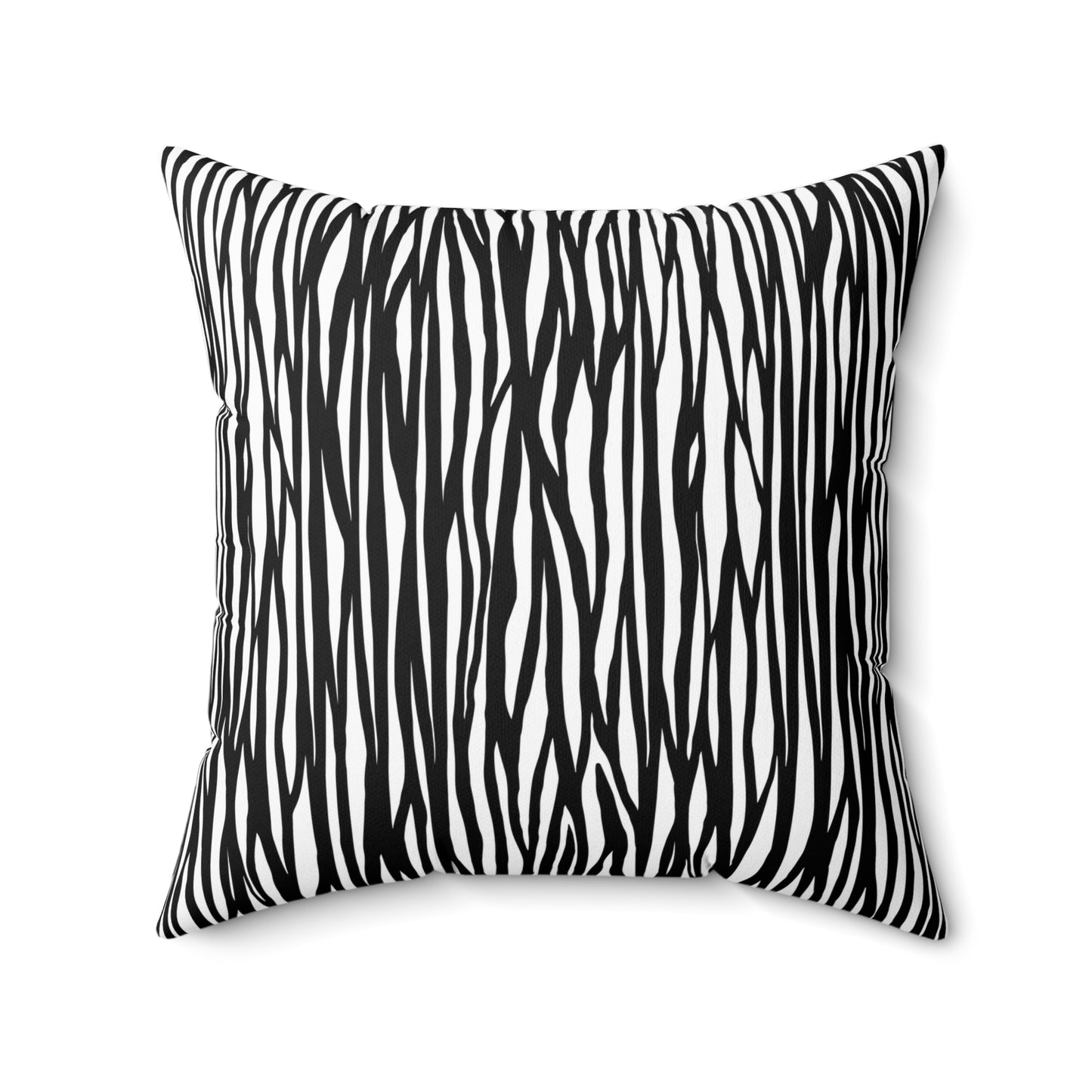 Chic Zebra Print Pillow - Stylish Home Decor, Accent Pillow, Black and White Pillow, Modern Couch Accessory, Animal Print Cushion
