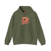 Surfing Vibes Hooded Sweatshirt, Beachwear, Gift for Surfers, Summer Fashion, Casual Wear, Coastal Style