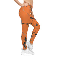 Bold Marble Print Women's Casual Leggings, Stylish Activewear, Comfortable Yoga Pants, Vibrant Fitness Wear, Trendy Athleisure Bottoms