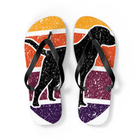 Retro Dog Lover Flip Flops - Fun and Stylish Sandals for Summer Adventures