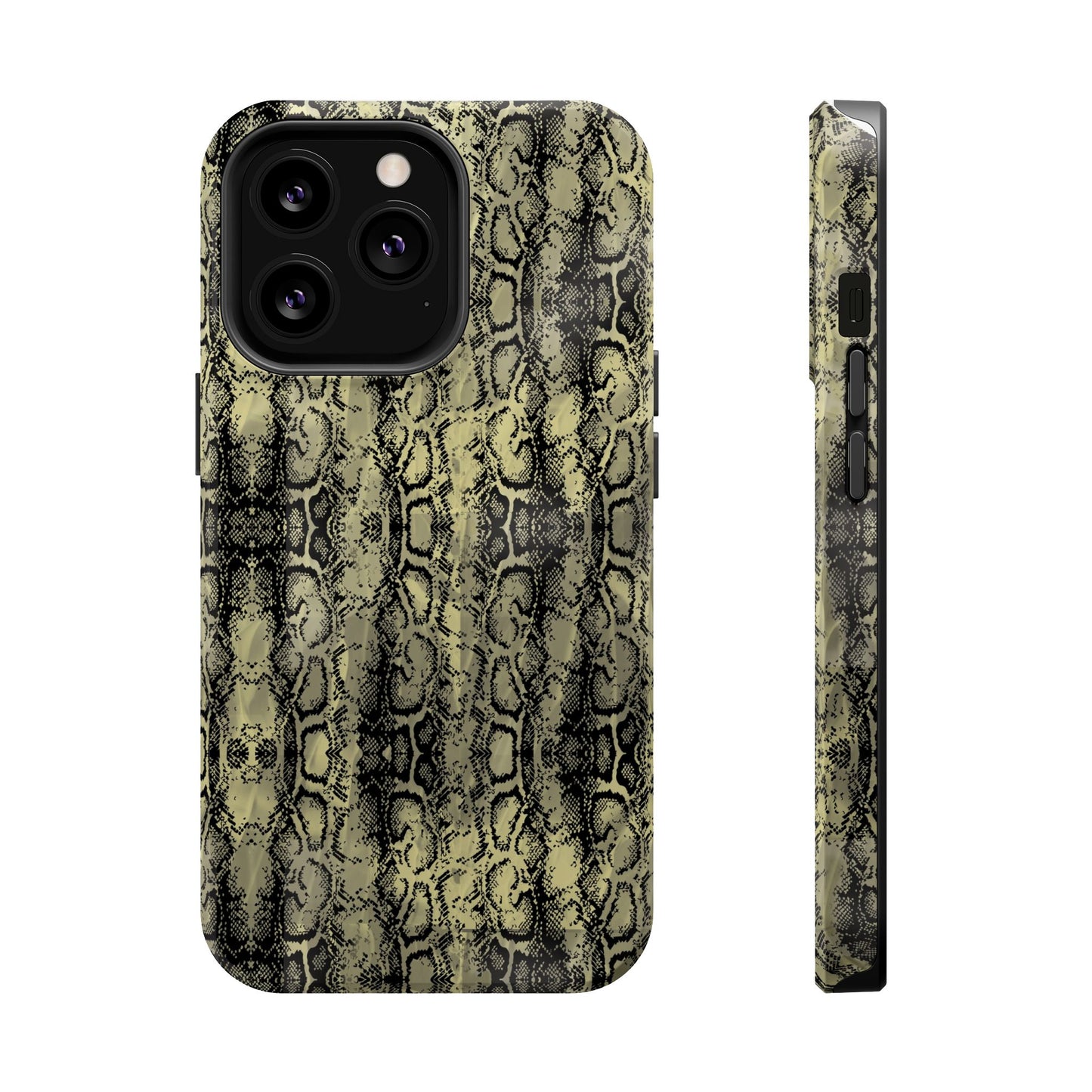 Stylish Snake Skin Magnetic Tough Case - Durable Protection for Your Phone