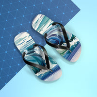 Ocean Wave Flip Flops - Summer Beach Footwear