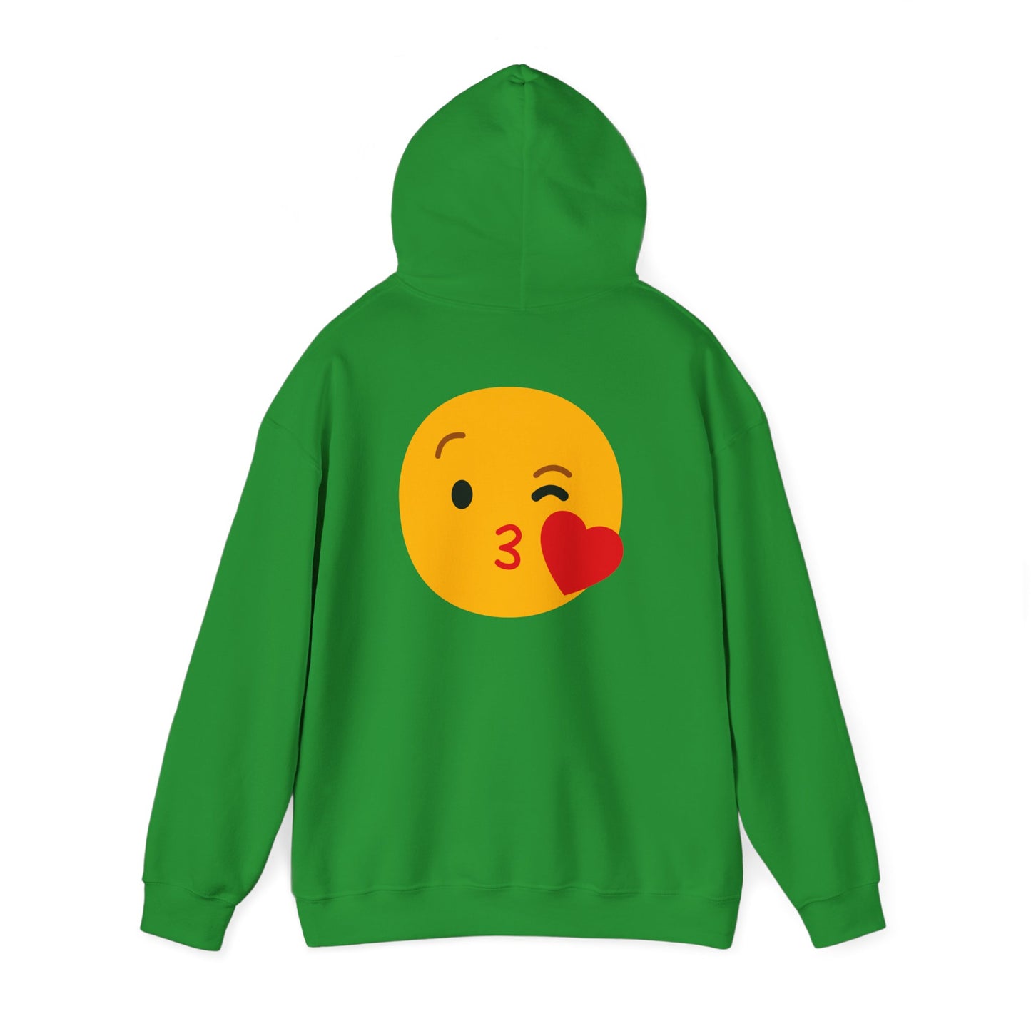 Kiss Emoji Hooded Sweatshirt | Unisex Heavy Blend™