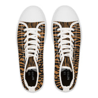 Tiger Print High Top Sneakers for Women - Bold and Stylish Footwear