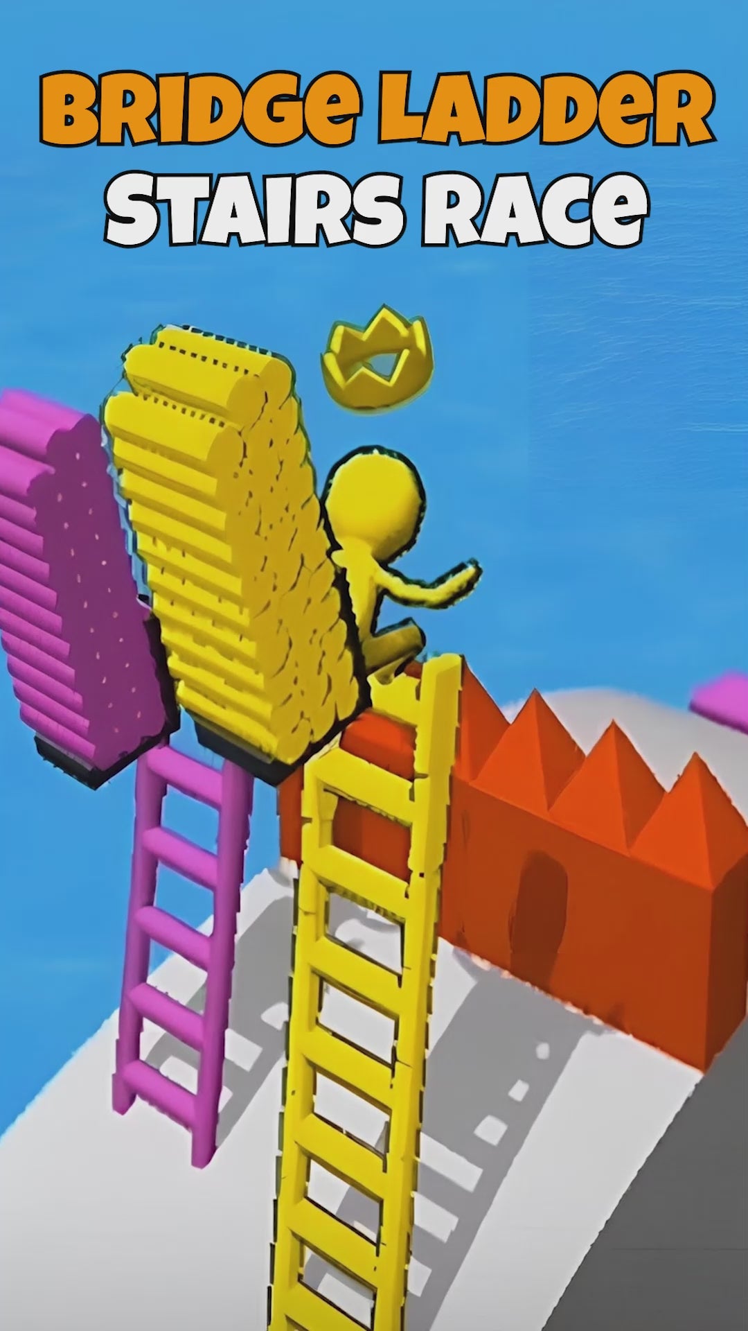 Bridge Ladder Stairs Race – The Ultimate Ladder-Building Race
